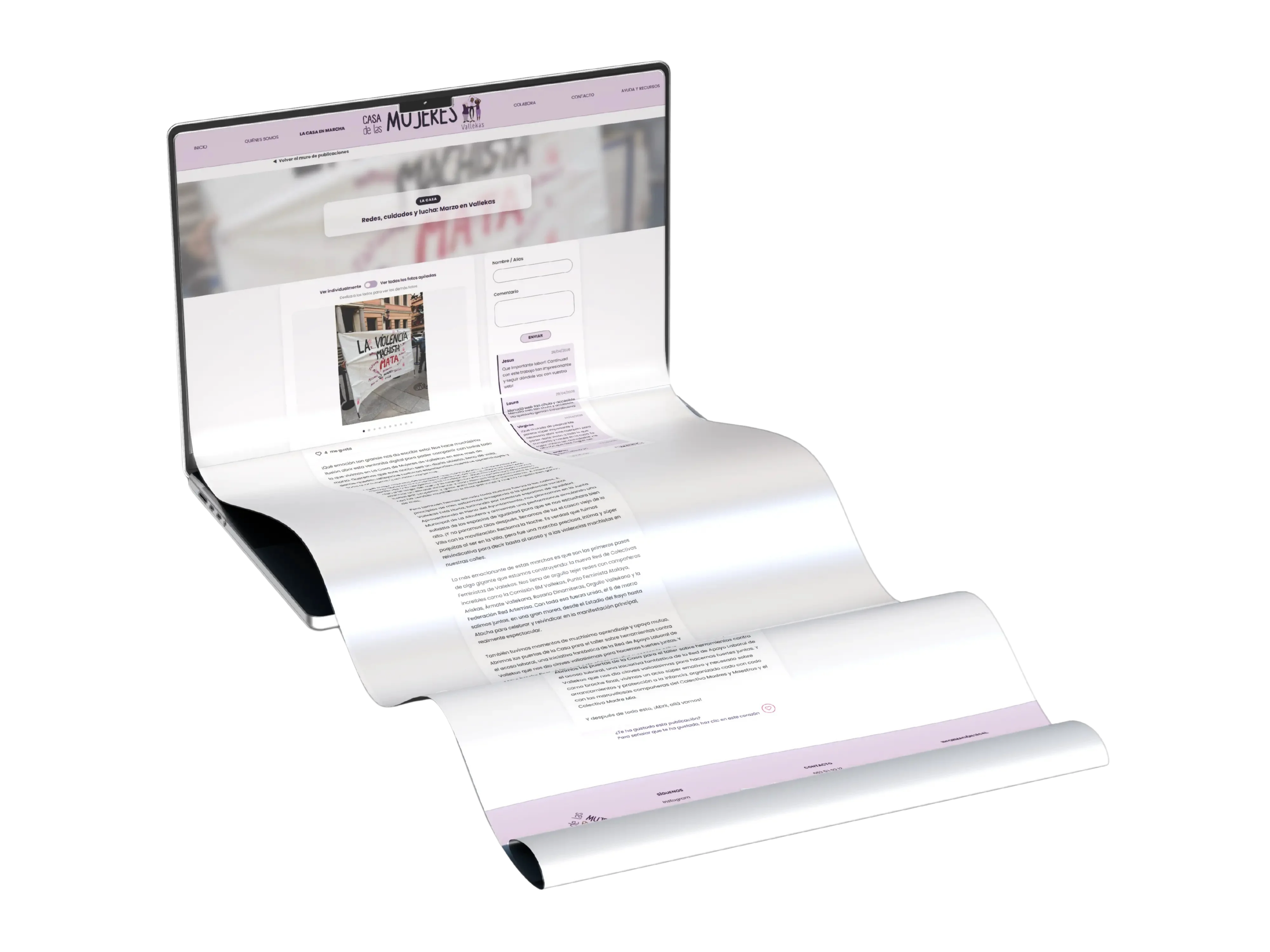 Casa de las Mujeres Mockup 3